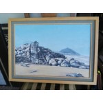 Средна картина масло на платно Испания, отлична рамка - 3743 - KA37